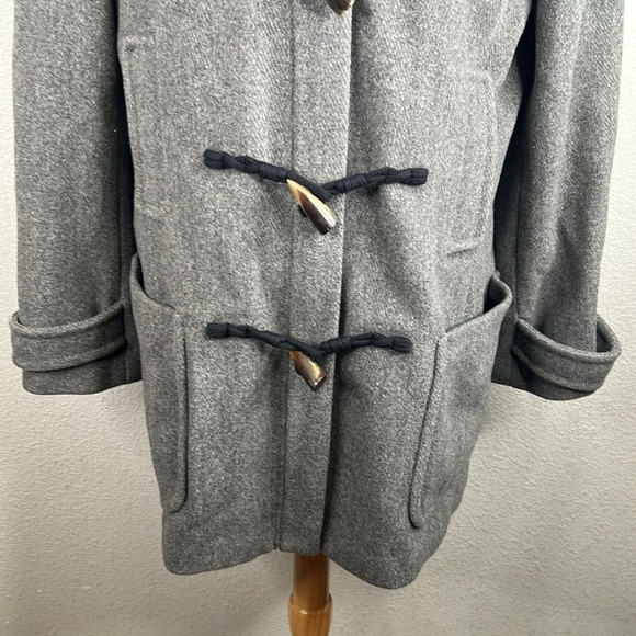 Banana Republic Men's Gray Wool Blend Toggle Buttons Winter Classic Coat Size XL - Picture 4 of 9